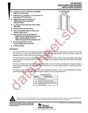 CY74FCT2574ATSOCG4 datasheet  